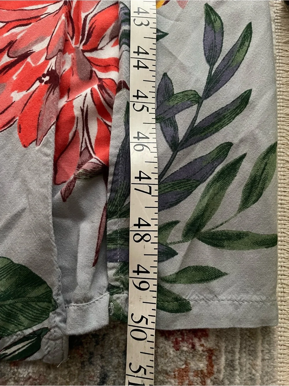 PATRONS OF PEACE Gray Floral Maxi Dress with Smocked Waist - Picture 11 of 11